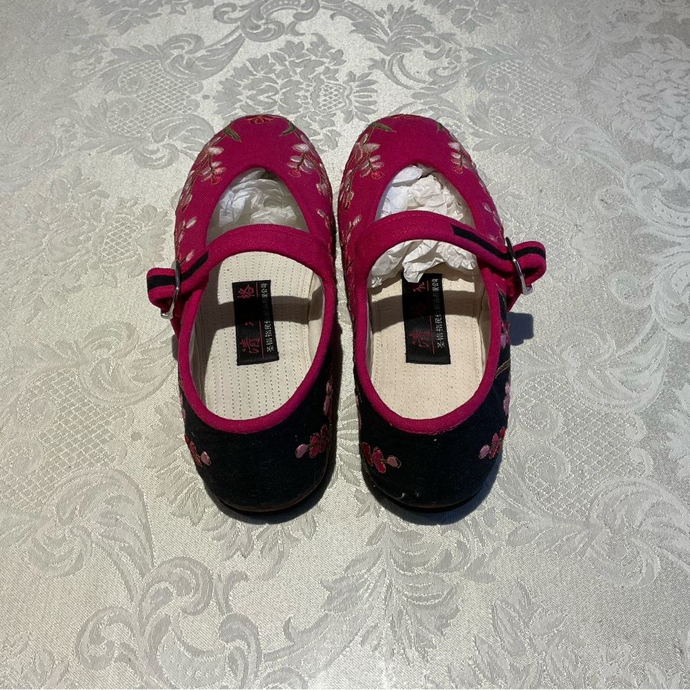 Embroidered cloth shoes